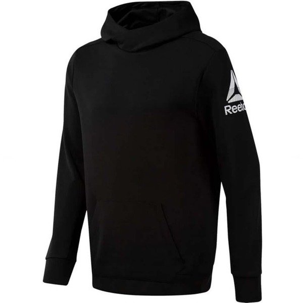 Bluza męska Reebok Workout Doubleknit Hoodie czarna DU2162