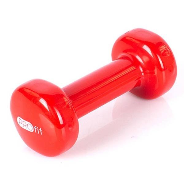 Profit vinyl dumbbells 1kg red DK 4102