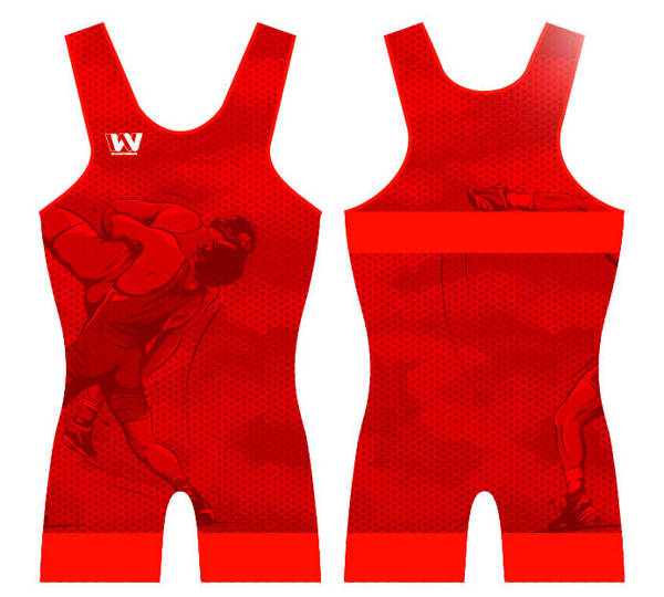 WrestWear Wrestling M Red