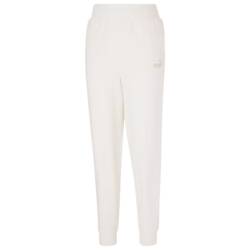 Spodnie damskie Puma ESS+ Embroidery High-Waist Pants FL kremowe 670007 99